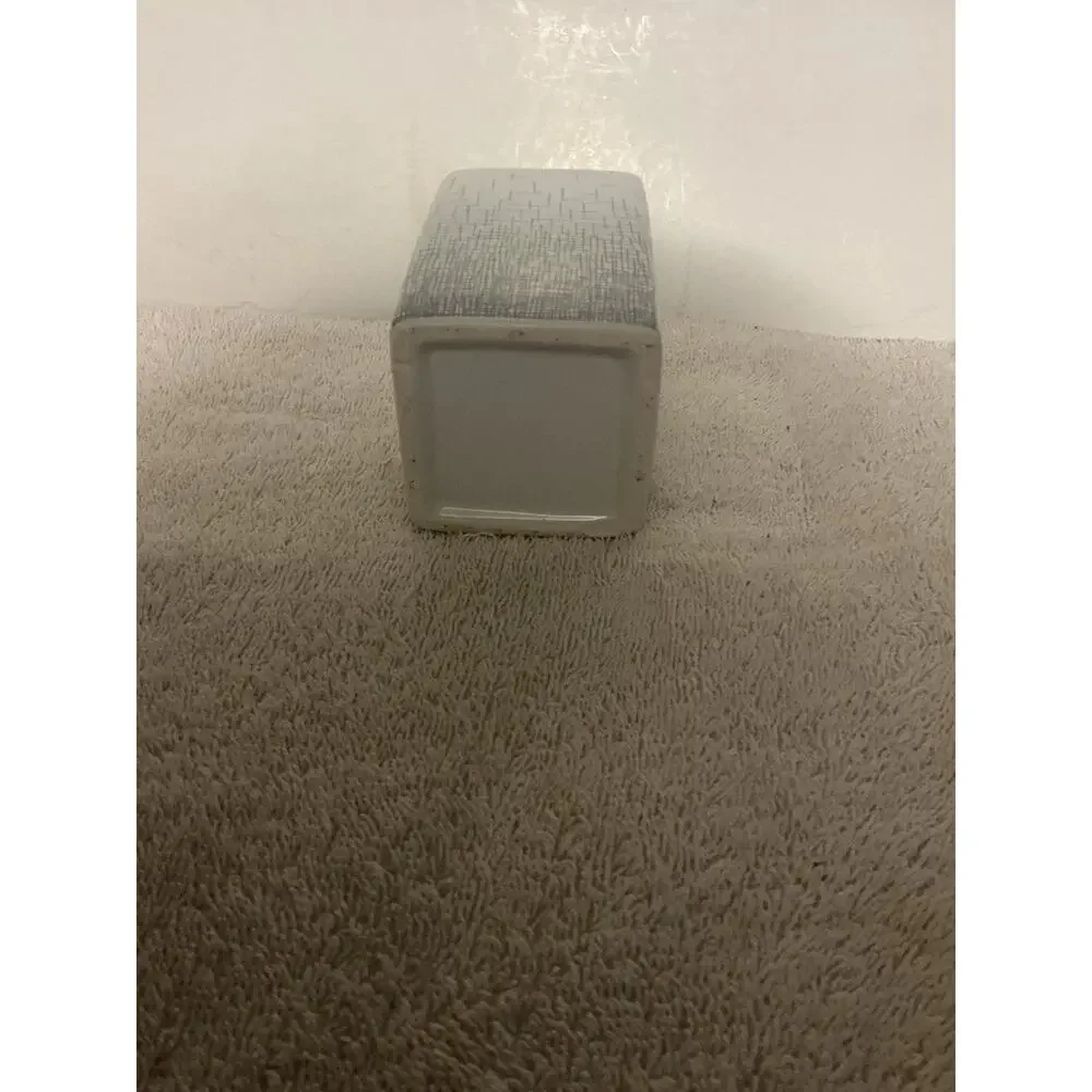 Mainstay Ceramic Bathroom Accessory Toothbrush Holder Gray Weave